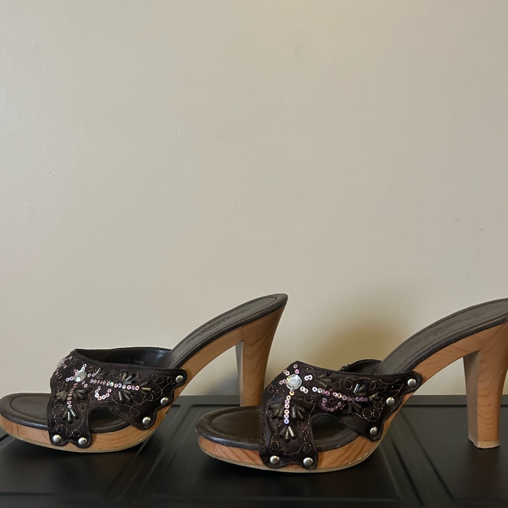 Y2K Rhinestone Beaded Heels